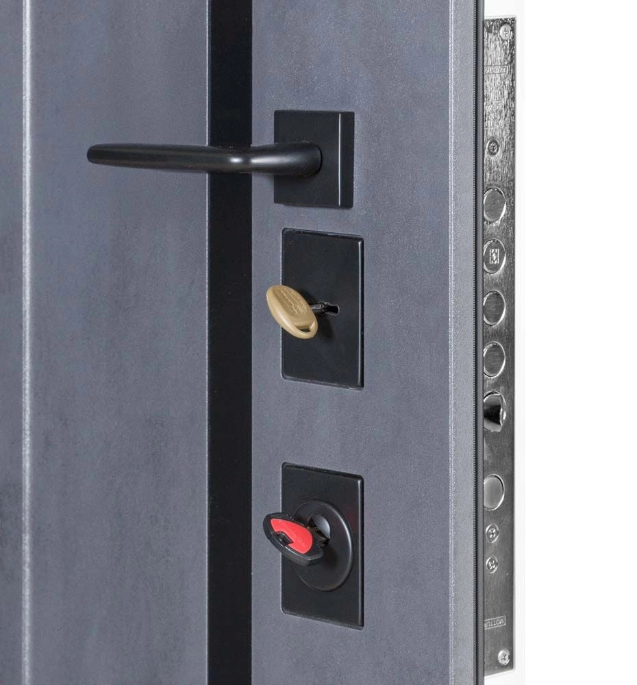 TERMO OLIMP Кvadro 575 / 568  оксид чёрный / белый матовый