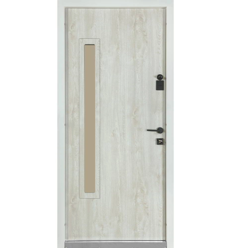 Ușă de exterior Termo House 705 / 428 Antracit / Stejar polar Termopan