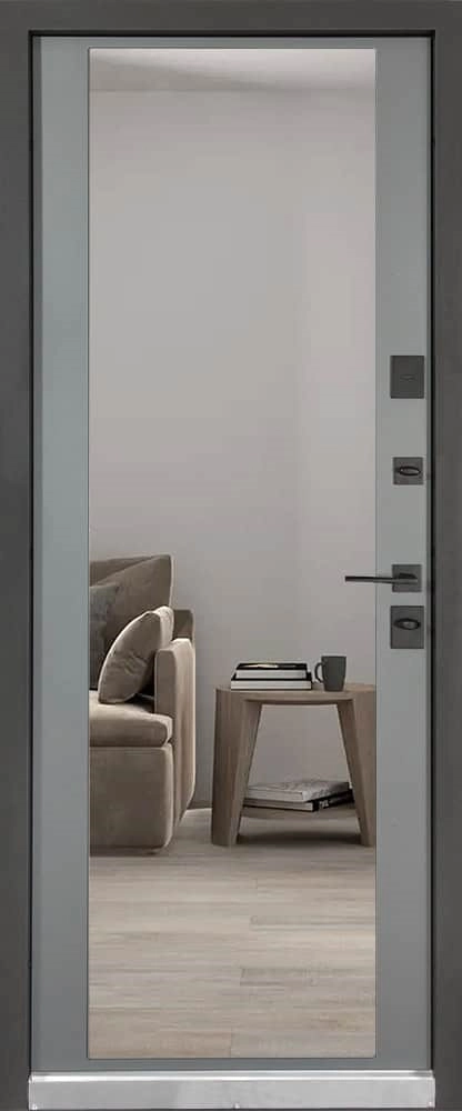УЛЬТРА (квадро) Securemme МОДЕЛЬ 557/607 Тонированное зеркало Пепельный металлик / Серый шифер