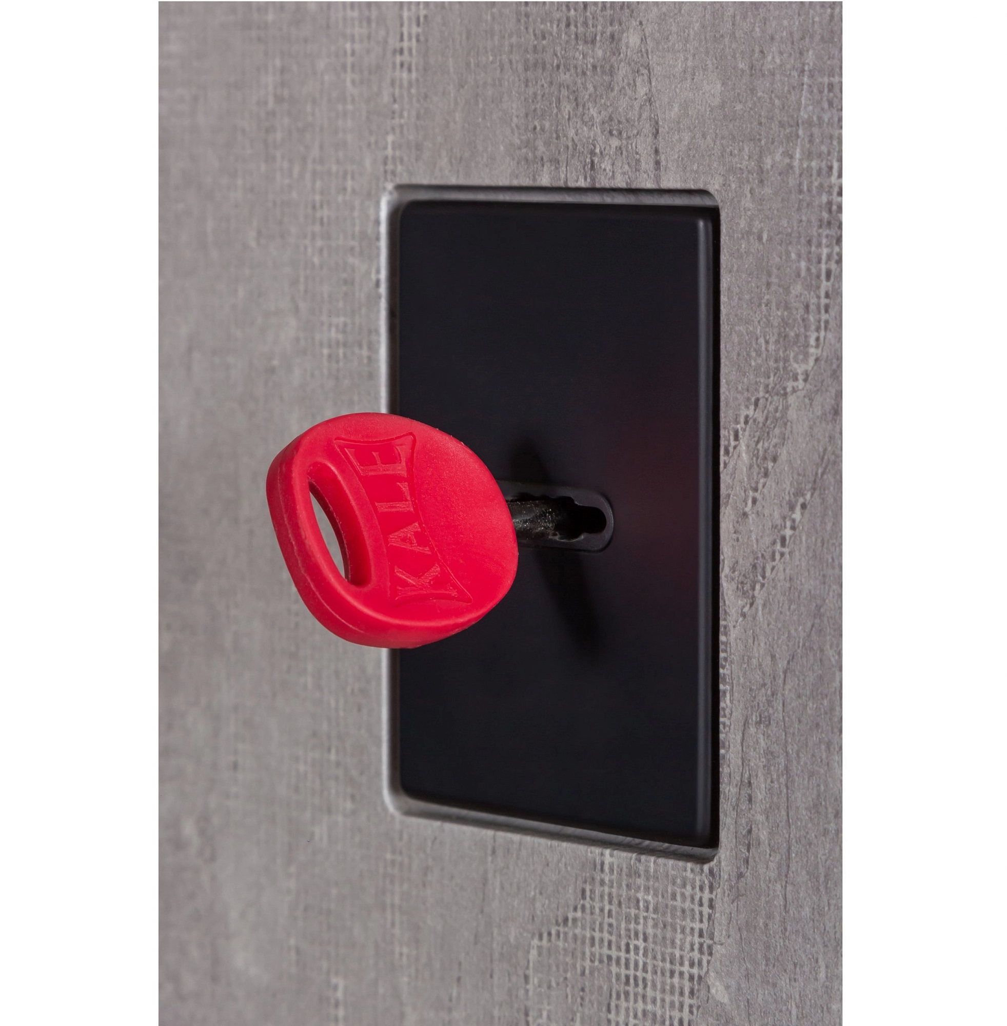 Ușă de exterior Ultra Kvadro 540-249 Piatră tăiată / Alb mat