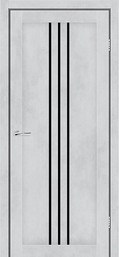 STILTON ПГ цемент светлый / чёрное стекло