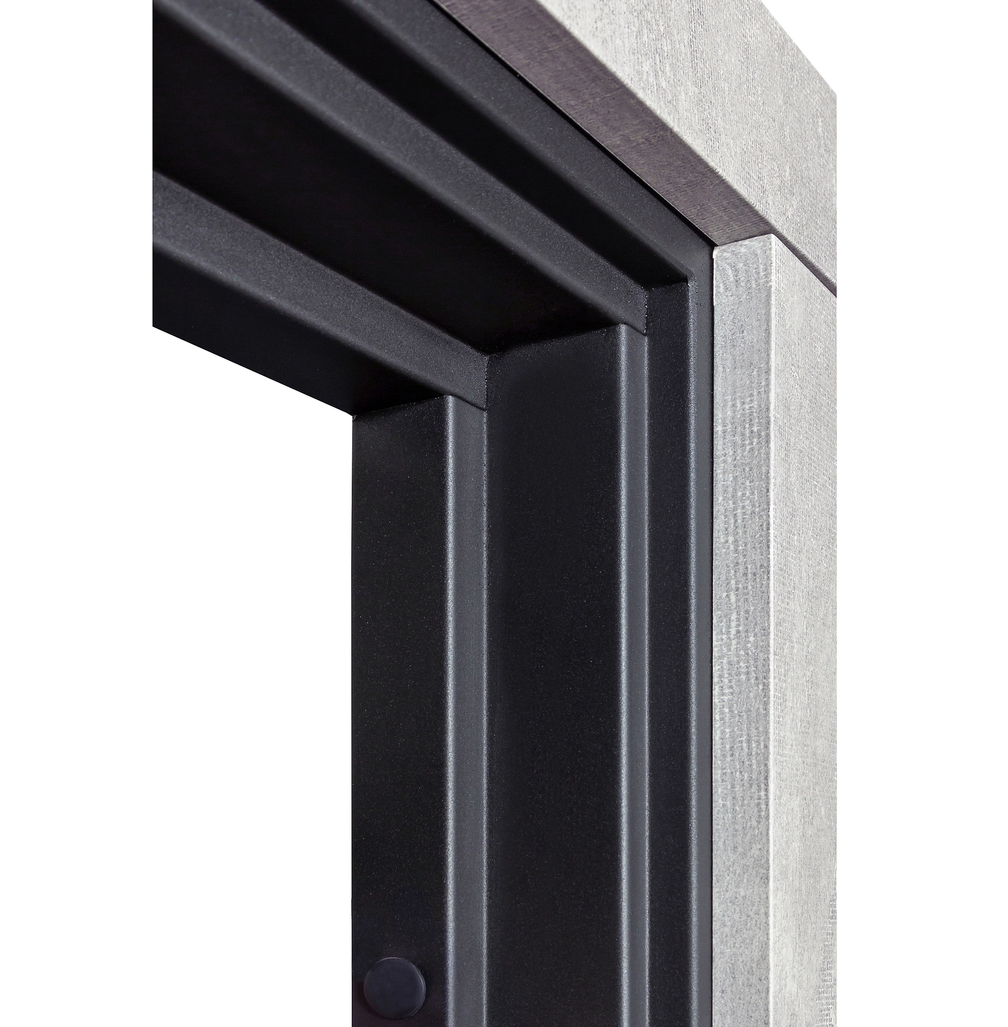 Ușă de exterior Ultra Kvadro 540-249 Piatră tăiată / Alb mat