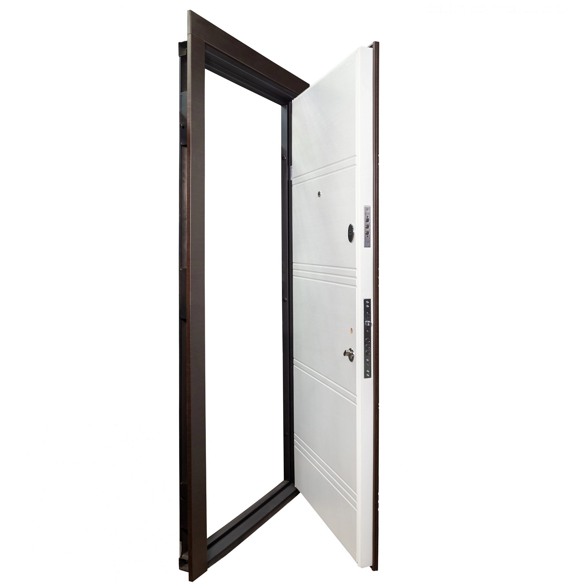 Ușă de exterior B-413 Model 163   wenge horizont întunecat/ stejar plombir horizont