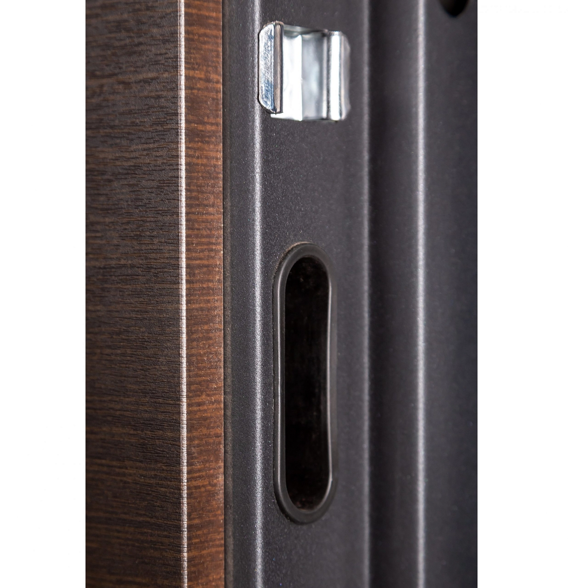 Ușă de exterior B-413 Model 163   wenge horizont întunecat/ stejar plombir horizont