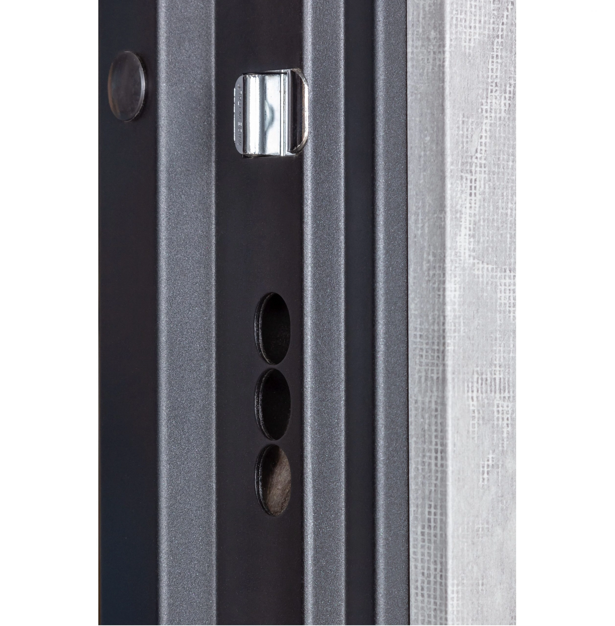 Ușă de exterior Ultra Kvadro 540-249 Piatră tăiată / Alb mat
