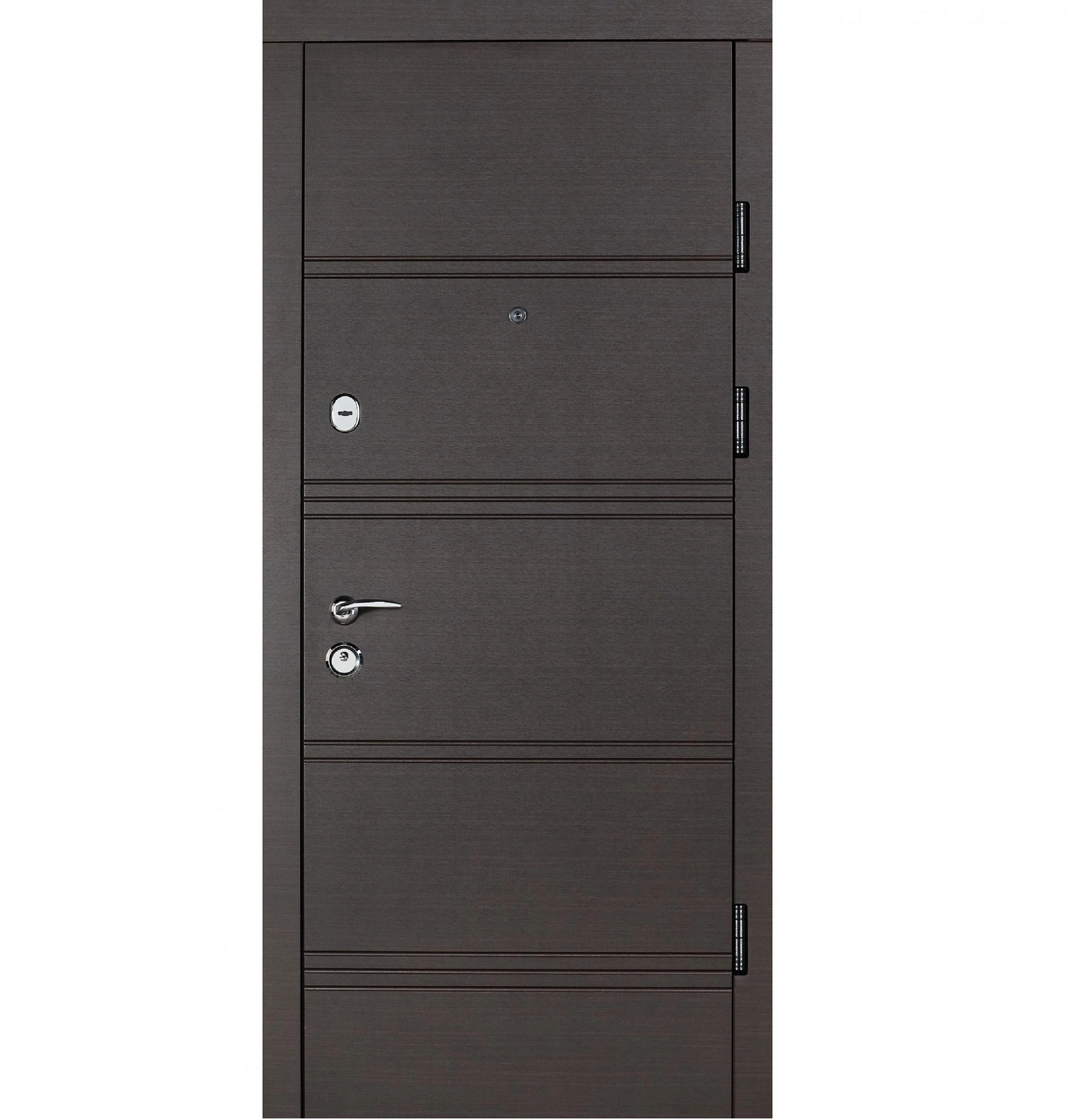 Ușă de exterior B-413 Model 163   wenge horizont întunecat/ stejar plombir horizont