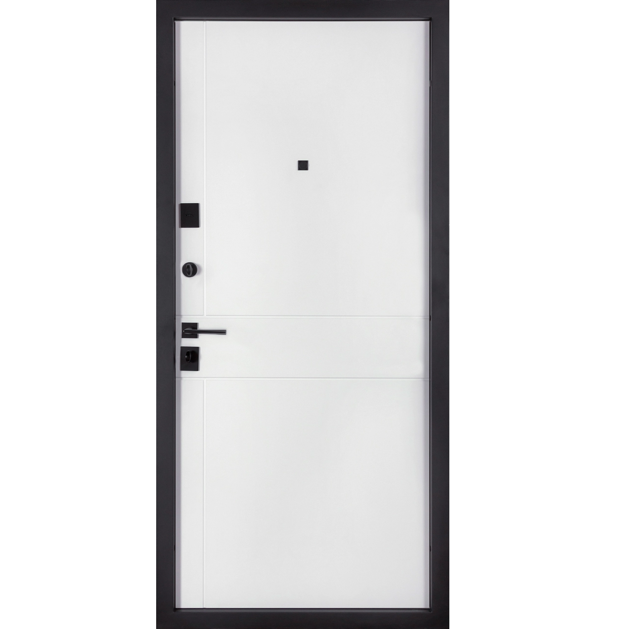 Ușă de exterior Ultra Kvadro 540-249 Piatră tăiată / Alb mat