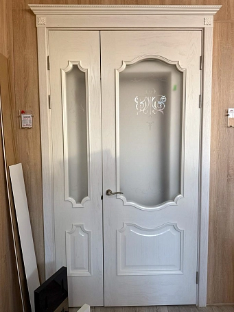LIQUIDAREA VITRINEI!  PRESTIGE frasin alb, lățime foilor 400+800 mm, înălțime 2300 mm (ușă cu feronerie) deschidere – dreapta. Detalii la manageri! Фото №1 | Интернет магазин двери Белоруссии