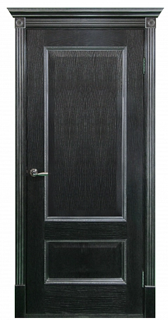 Ușa interioara Zevs patina neagra-argint PG Фото №1 | Интернет магазин двери Белоруссии