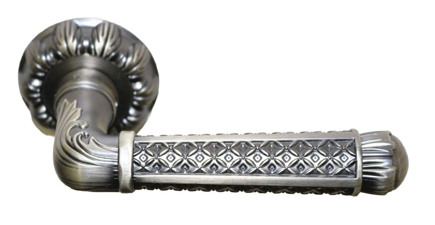 Ручка дверная Z-SKT-864 MAB (бронза античная с камушками)