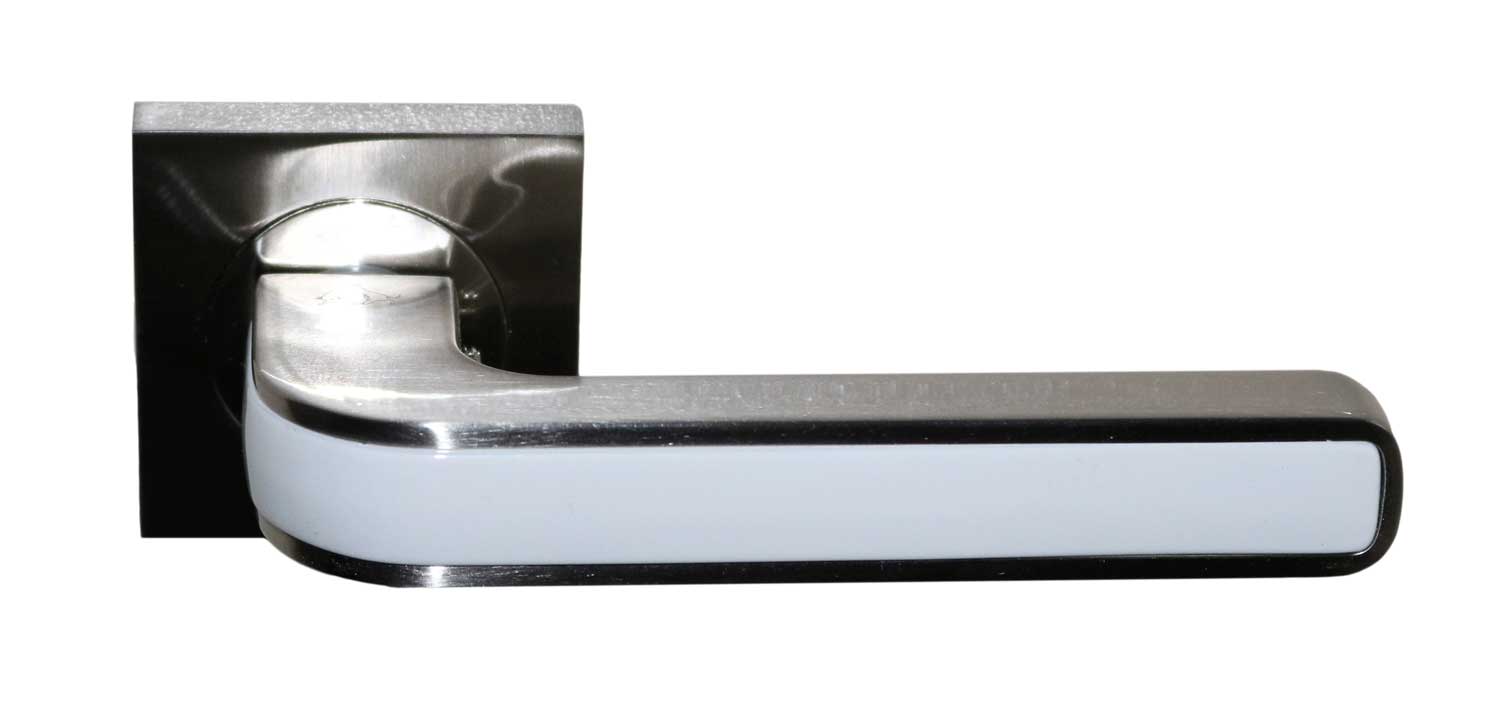 Ручка дверная Z-P-1139 SN/NP (никель матовый/никель блестящий)