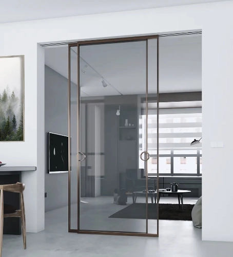 Раздвижная перегородка из 2 створок