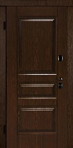 Ușă de iexterior VIENA 3D stejar închis / structură albă (verificați disponibilitatea - 0 22 89 69 69)