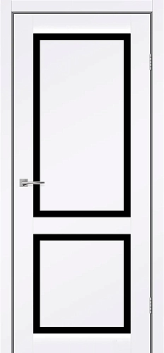 NOBILIS  Белый мат / Стекло чёрное