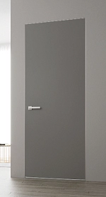 ДВЕРЬ ПО СУПЕРЦЕНЕ!!  •   Двери СКРЫТОГО монтажа •   MIRROR Silver matt/ MIRROR Silver matt 4 /R/ 1850х700/SATIN/WC