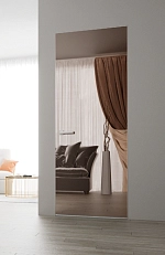 UȘĂ LA SUPER PREȚ!! • UȘĂ FILOMURO •  MIRROR bronz mat  / RAL 9010 (alb)/ L /2200x800/NEGRU/ fără traversă /3 balamale/