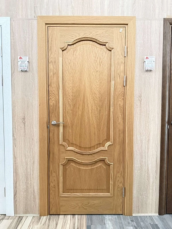 РАСПРОДАЖА ВИТРИНЫ! ПРЕСТИЖ светлый дуб 800  (дверь в сборе в комплекте с фурнитурой) открывание - правое. Подробности у менеджеров! Фото №1 | Интернет магазин двери Белоруссии