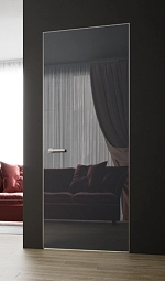 ДВЕРЬ ПО СУПЕРЦЕНЕ!!  •  Двери СКРЫТОГО монтажа Cтекло RAL 9003(сигн белый)/ RAL 7031 (цвет сине-сер)/ R/ 2300x800 /САТИН/ 3 петли/