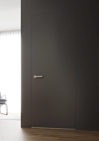 ДВЕРЬ ПО СУПЕРЦЕНЕ!!  •  Двери СКРЫТОГО монтажа • HPL ANTI FINGER AF-704 Grey/ANTI FINGER AF-704 Grey со вставкой в р-не ручки (SKIN 5430-DV) /L/ 2657x820/ЧЕРНЫЙ/обрат/WC/без верха/4 петли/стопор/ Фото №1 | Интернет магазин двери Белоруссии